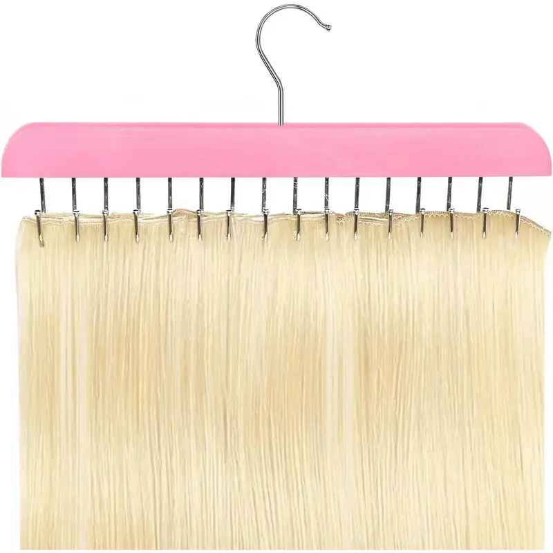 Hair Extension Holder Weft Holder Hair Extension Hanger for Clip Ins Hair Holder Hair Extension Holder for Washing & Styling Hair Extension Storage Hair Extension Organizer Hair Extension Accessories