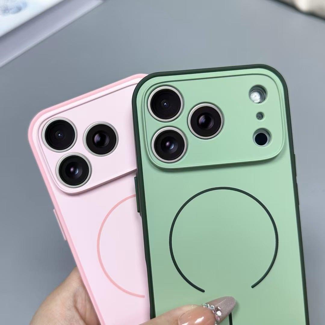 Premium Soft Touch iPhone Case with MagSafe & Camera Protector, Smooth Silicone Grip, Slim Shockproof Protection for iPhone 17 16 15 14 13 12 Pro Max Plus Air 16E 17E