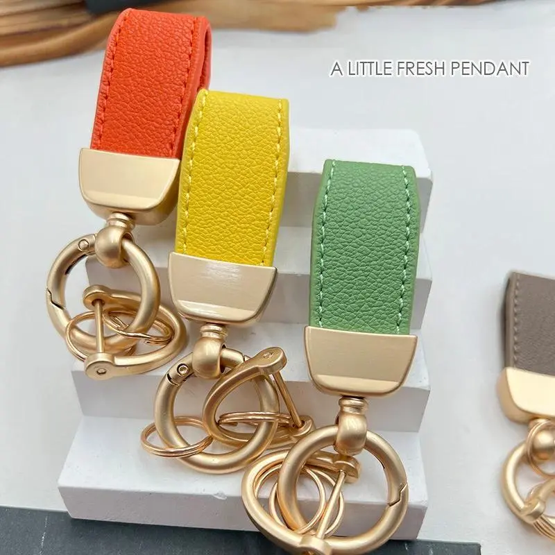 Kawaii Stylish Flip Fur Keychain Upgrade Your Car Keys  Perfect for Men and Women Suede Leather Luxury Car Keychain Keyring