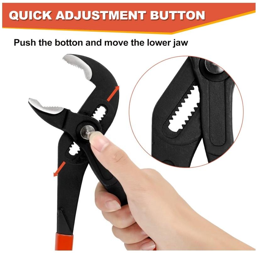 Groove Joint Pliers 5/7 Inch with Fast Adjustable Pliers V-Jaw Tongue and Groove Pliers Wrench for Water Pump,Home Repair,Plumbing,Gripping,Nuts,Bolts,Pipe,Fittings Groove Joint Pliers 5/7 Inch with Fast Adjustable Pliers V-Jaw Tongue and Groove Pliers Wrench for Water Pump,Home Repair,Plumbing,Gripping,Nuts,Bolts,Pipe,Fittings