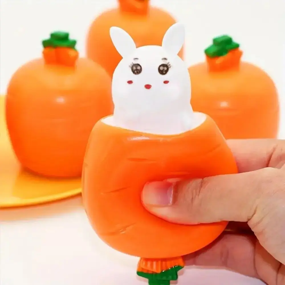 Rabbit Design Squeeze Toy, 3 Counts Random Color Cute Creative Stress ...