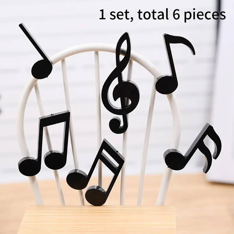 Fun Musical Note Refrigerator Magnets Set, Creative Piano Sheet Music Sticky Notes, Magnetic Iron Decorative Stickers for Fridge