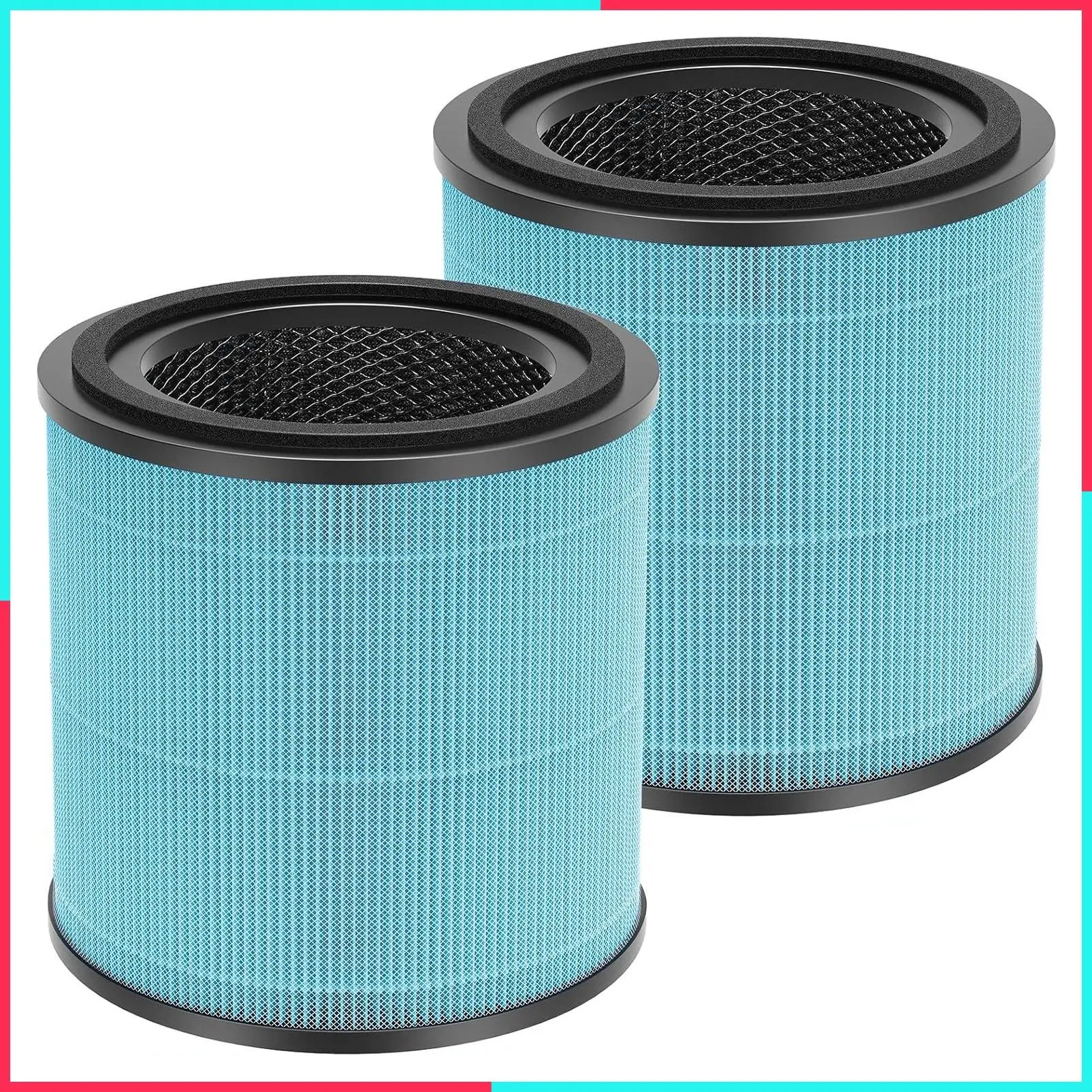 2 Pack AP0601 Replacement Filters Compatible with Air Purifier