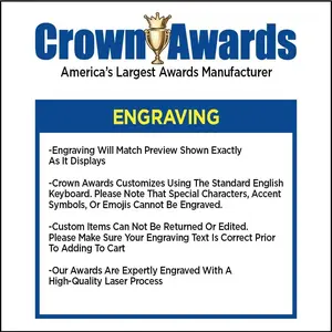 G.O.A.T. Sculpture Trophy, 7" Customizable Award - Add Your Own Engraving