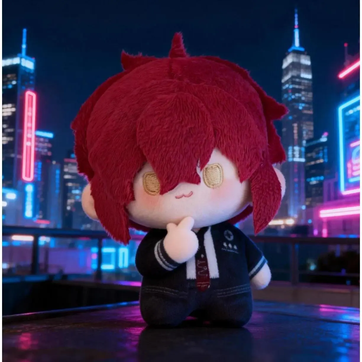 Enomoto Mineo Collar Malice 10cm Game Cotton Doll Body Dress Up Clothing cute Soft Toy Figures Fans Collection Gifts