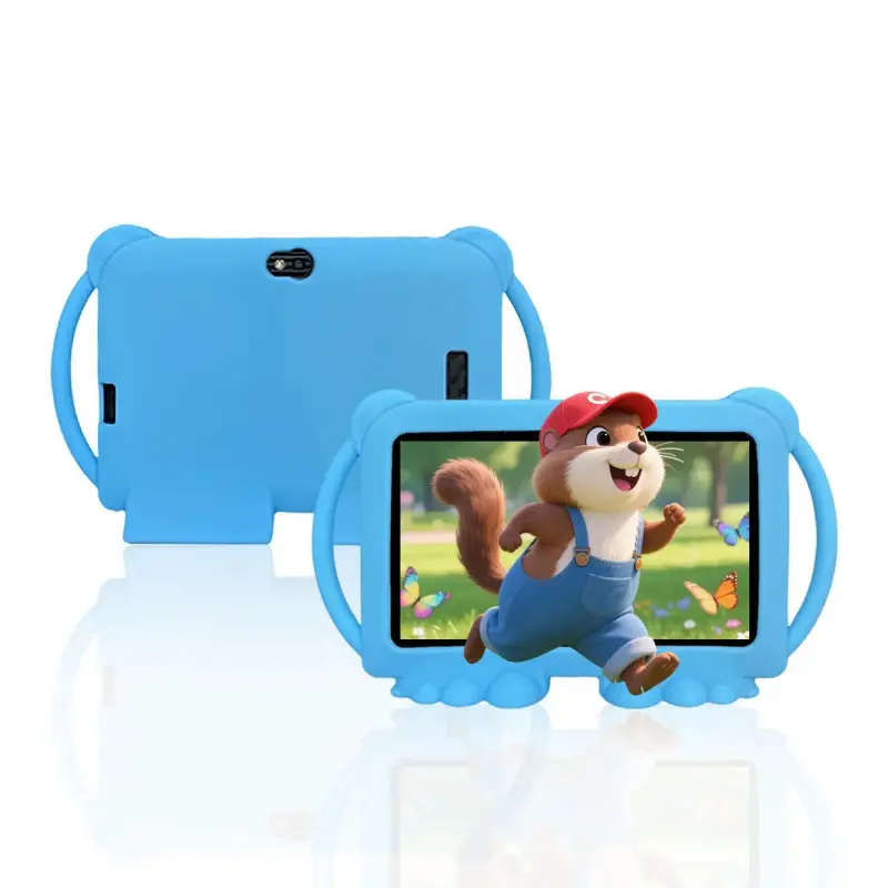 7 Inch Android Tablet, 4g+64g Memory, Parental Control, Silicone Case, Educational Learning Tablet, Kids Tablet, WiFi Tablet, Android Tablet PC