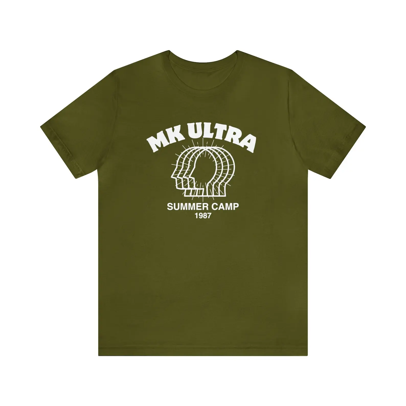 MK Ultra Summer Camp 1987 Conspiracy Theory Graphic T-Shirt, Vintage Retro Weird Unisex Oversized Tee, 100% Soft 180g Cotton Casual Top S-3XL