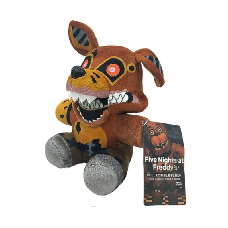 Cute FNAF Plush Dolls 18cm Freddy Bonnie Foxy Cartoon Stuffed Toys Children Birthday Gift