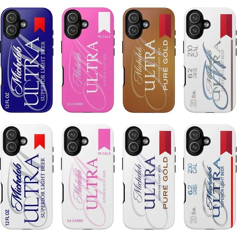 Michelob Ultra Beer Aesthetic Smartphone Case, Handheld Cellphone Shell Accessory, Gift for Beer Lovers, Compatible with iPhone 11, 12, 13, 14, 15, 16, 17 Series for Galaxy Series,Perfect Gift for Women Men A gift.