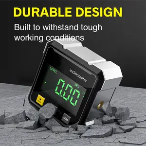 2026 New Magnetic Digital Angle Gauge With Laser Electronic Protractor Horizontometer Inclinometer Angle Rechargeable Ruler Slope Measuring