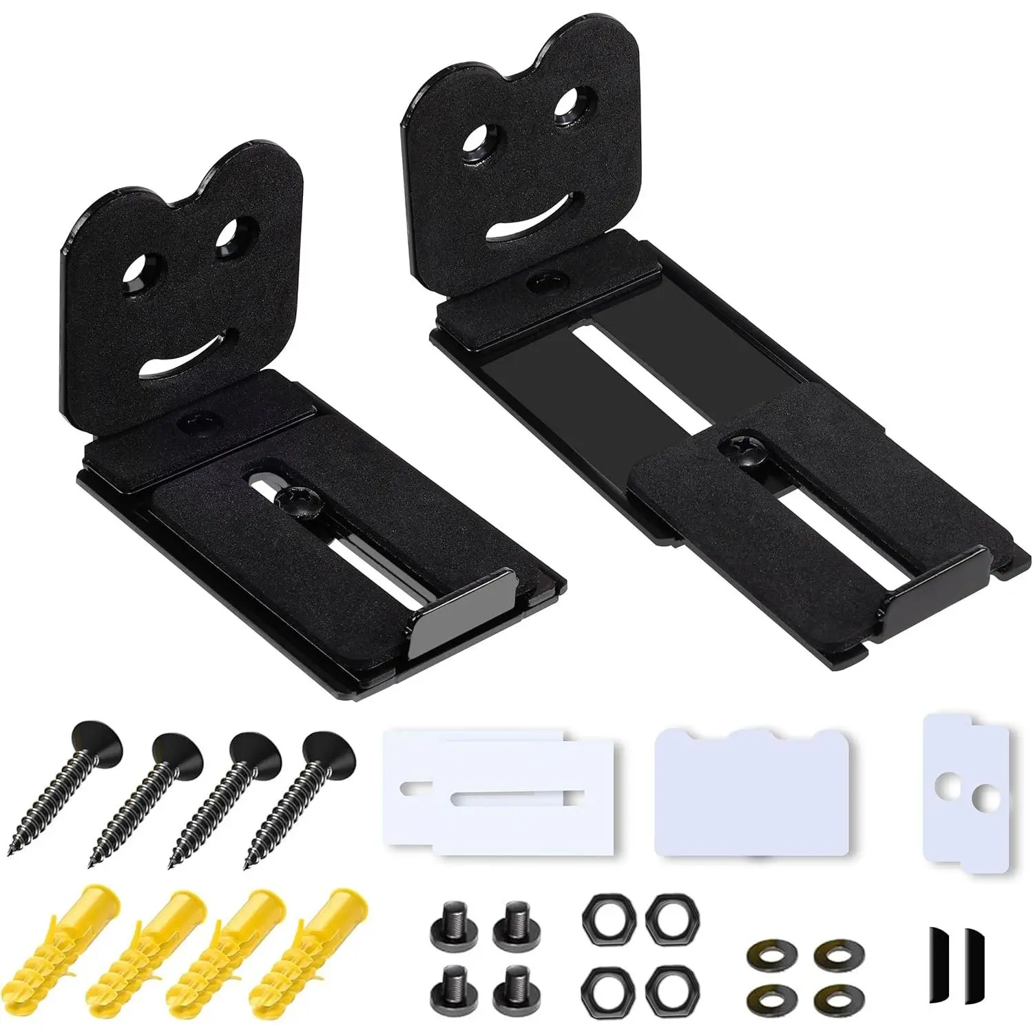 Soundbar Wall Mount Bracket - Universal Speaker Mounting for Samsung, Sony, LG, Vizio, Bose, JBL and More, Sound Bar Mounts for Living Room, Bedroom, Depth Adjustable 3.1"-5.1", Hold up to 55 lbs,Protective,Case,HDMI,Sp,AirPods,Multi-,replacement,wireless