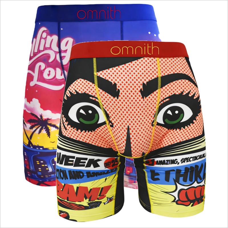 3Pcs/2Pcs Men's Boxer Shorts Streetwear Bold Print Styles Airy Breathable Fabric for All-Day Comfort Running Cycling Swimming Casual Use Plus Sizes Included - Menswear