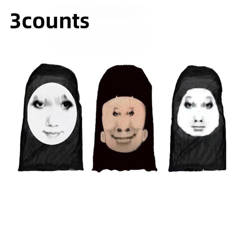 3 Pieces Dragon Masks, Funny Costume Masks for Parties, Ideal for Dress Up, Delivery Man Costume Accessories, Halloween