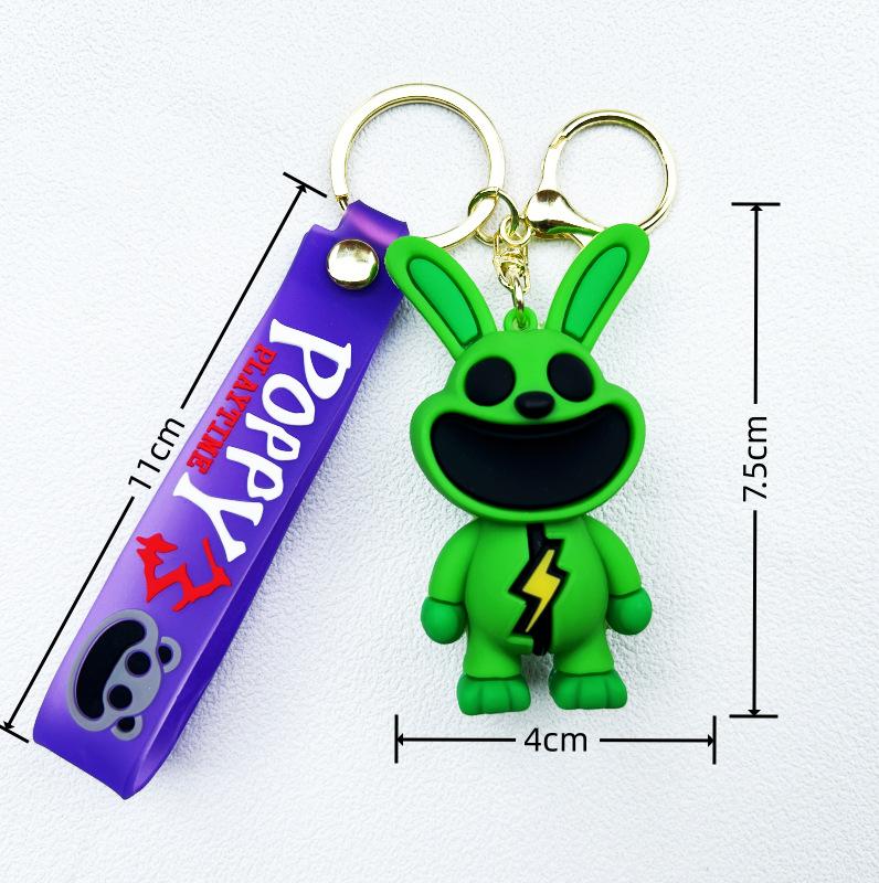 New Cross-Border Smiling Animals Poppy Keychain Smiling Critters Peripheral Pendant Cartoon Doll