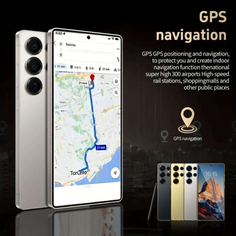 EET S25 Ultra Unlocked 5G Smartphone, 12GB+512GB, 6800mAh Battery, Fast Charging Capability, Android 14 System, 108MP+48MP Camera, Face & Fingerprint Unlock | Dual SIM | Autofocus | Built-in Pen |