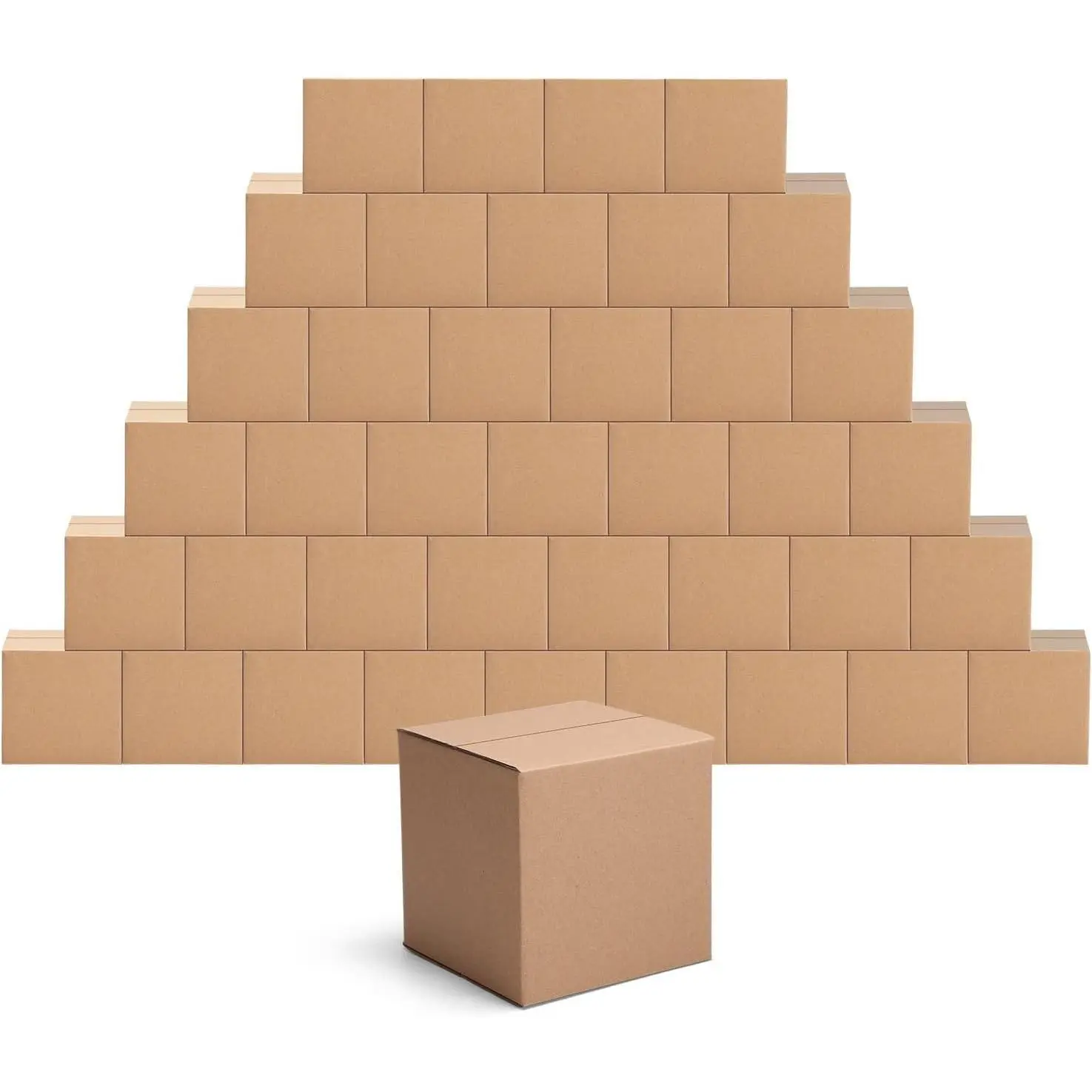 40 Pack 5x5x5 inches Shipping Boxes Small Cardboard Boxes for Packing, Moving, Mailing, Brown