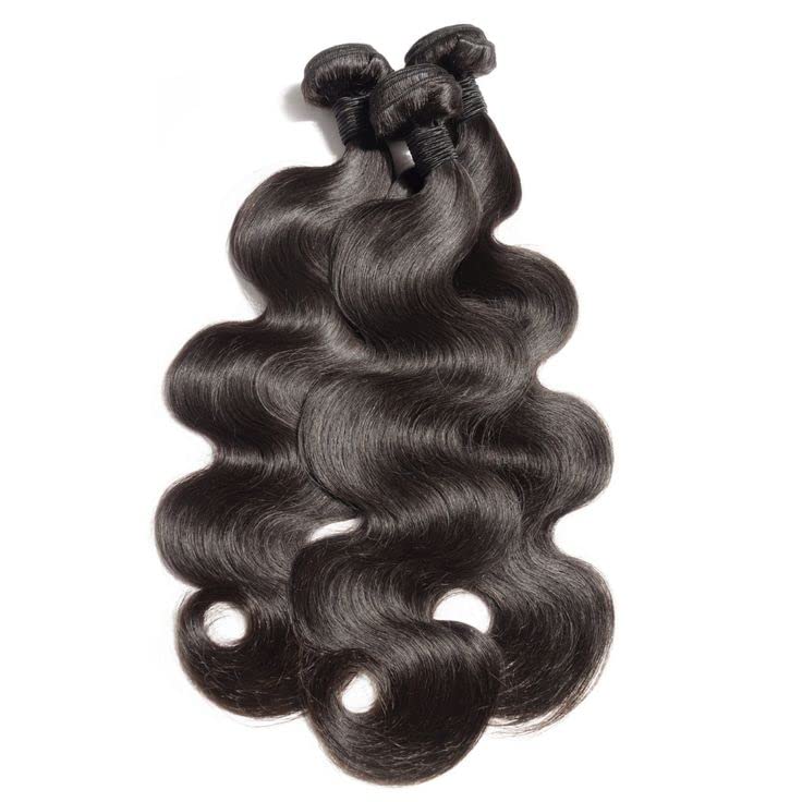 Body Wave Human Hair Bundles 24 32 34 Inch 12A Body Wave bundles Unprocessed Brazilian Virgin Hair 3 Bundles Human Hair Deals Real Human Hair Natural Black Colo For Woman