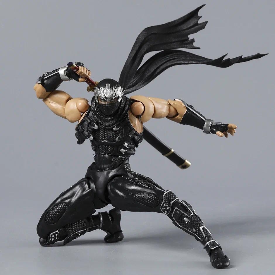 Revoltech Yamaguchi Ninja Gaiden Ryu Hayabusa 1/12 Scale Articulated Action Figure With Bonus Collectible Model For Game Fans