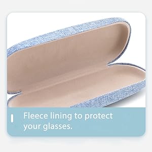 Keep your glasses safe & stylish with this 4‑sets portable linen hard shell eyeglasses case!Each set comes with a protective hard box, soft drawstring pouch and microfiber cleaning cloth, perfect for storing sunglasses, reading glasses