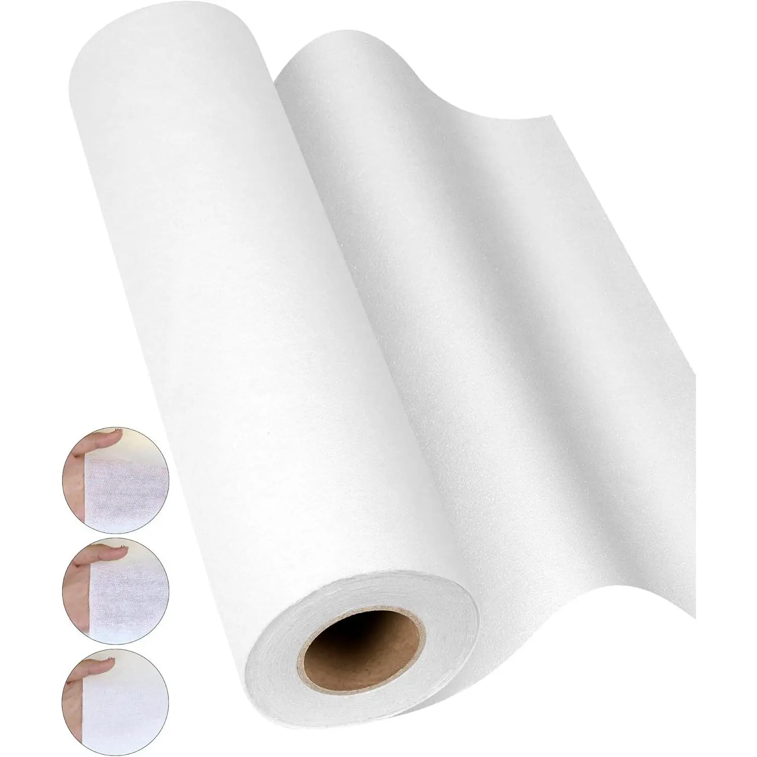 Woven  Iron- Fusible Interfacing: 10.6 inch X 10 Yards White Heavy Weight   Single-Sided Interfacing for t-Shirt Quilts Blouses Dress Shirts Collars DIY Crafts Supplies
