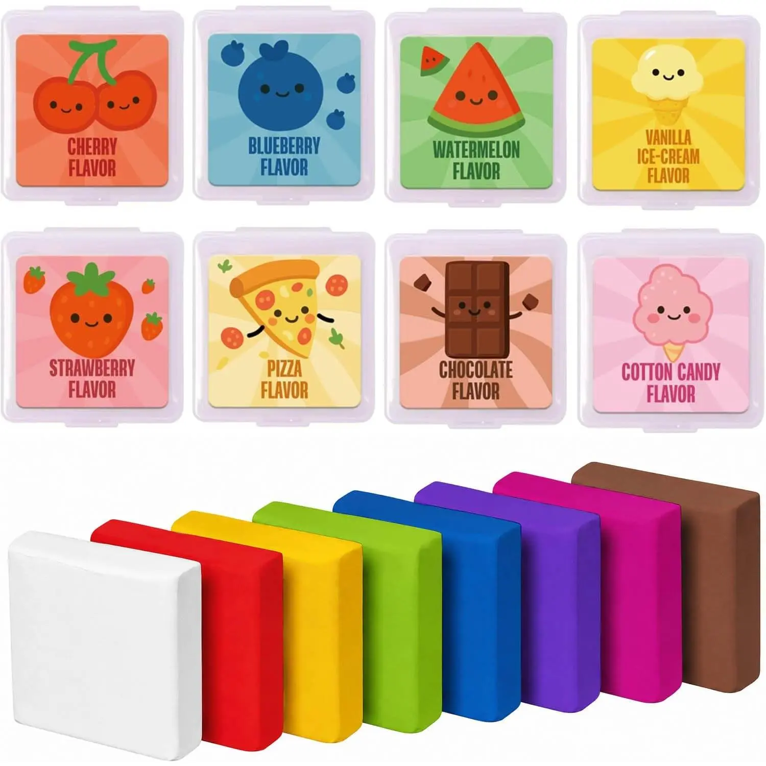 40 Counts Kneaded Erasers for Artists Painting, Drawing & Art Supplies – Scented Kneadable Erasers for Pencils Bulk Prizes, Party Favors, Supplies (40)