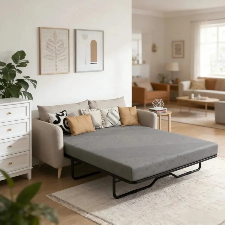 4" Sofa Bed Mattress, /Full-Size Memory Foam Mattress, With Removable Cover, Suitable Sofa Beds, Pull-Out Beds And Guest Rooms