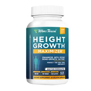 Wins Town Height-Enhancing Capsules-fortified with calcium to strengthen bones and support height growth; features a natural formula to promote skeletal development; suitable for adults, adolescents, and children; free from growth hormones.