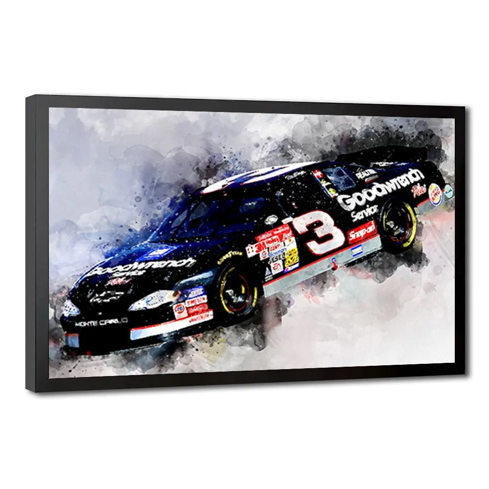 Dale Earnhardt Sr. Canvas Print, NASCAR Room Decor, NASCAR Fan Gift, Racing Wall Art, Dale Earnhardt Fan Gift, Dale Earnhardt Poster