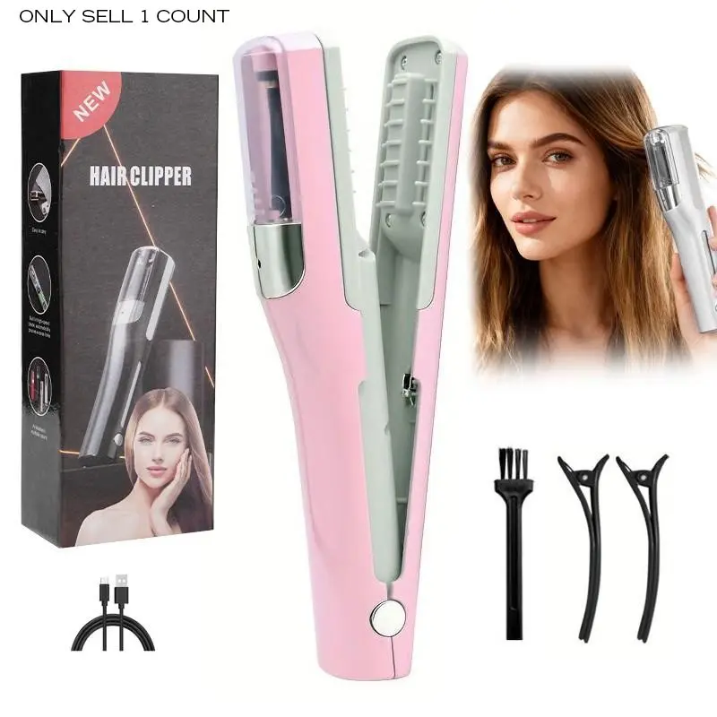 Portable Electric Hair and Stray Hair Trimmer, Split Ends Trimmer, Multifunctional Electric Two-in-One Trimming and Thinning Tool