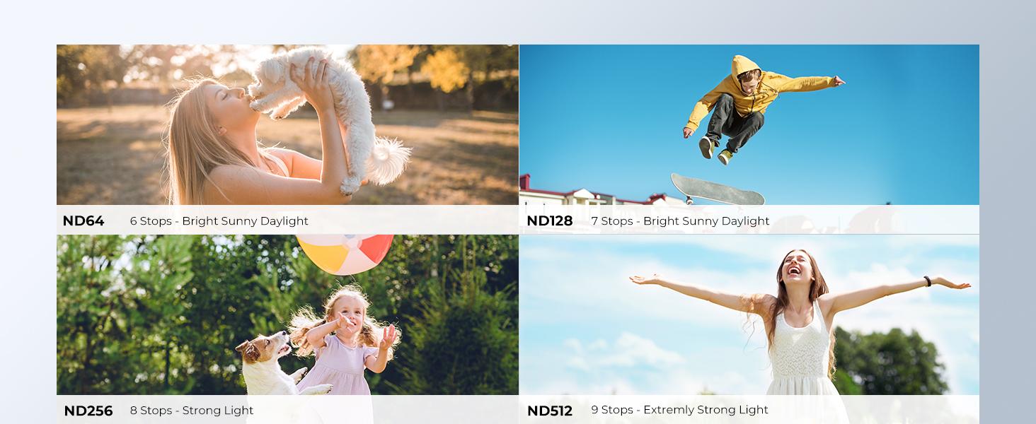 K&F Concept Effect Filters Compatible with DJI OSMO Pocket 3 External Expanded View Accessories Filters (ND2-32 + ND32-512)