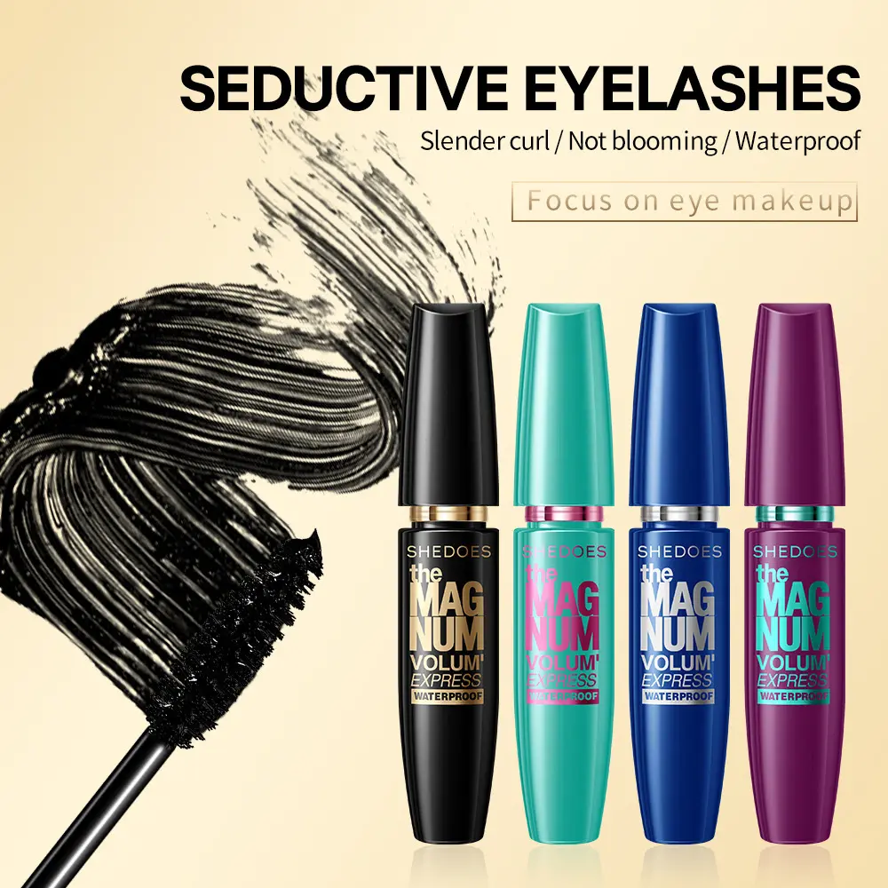 Waterproof Volumizing Mascara  Selection, Smudge-Proof, Quick Dry Formula for Eyelash Makeup, Dramatic Volume Mascara