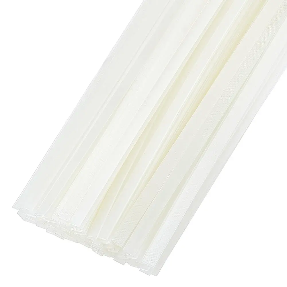 120Pcs White Thermal Glue Strips, 11.2 x 0.2 Inch Long 1mm Thick Thermal Binding Glue Strips for Albums Crafts and Textbook Books