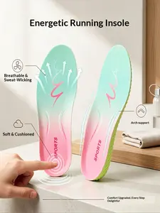 Cloud-Like Soft Shock Absorbing Insoles, High Elasticity Pressure Relief, Comfortable Shoe Inserts for Nurses Teachers Servers