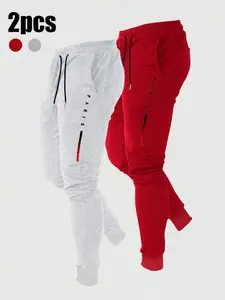 Men's Letter Pattern Print Drawstring Sports Pants, Casual Loose-Fitting Outdoor Wear, All-Season Versatile Joggers