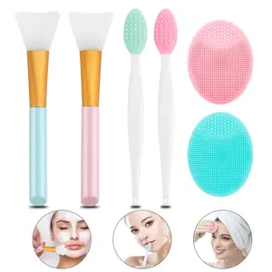 6 Sets Facial Cleansing Tools, Essential Skincare Accessories, Perfect for Daily Use, Gentle on Skin, Ideal for All Skin Types