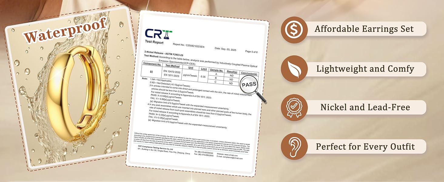 CASAIECA Hoop Earrings for Women Trendy 14K Gold Plated Huggie Earrings Hypoallergenic Cartilage Earring Stacks Cute Dainty Huggie Hoops Earring Sets for Multiple Piercing