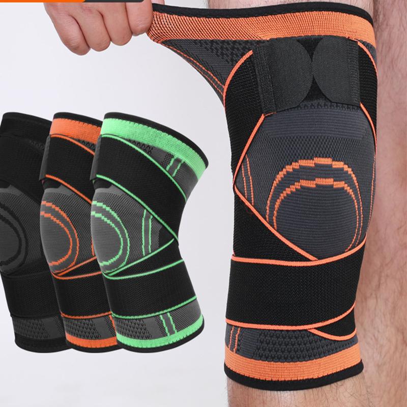 NEW 1PC Sports Kneepad Pressurized Elastic Knee Pads Support Fitness Gear