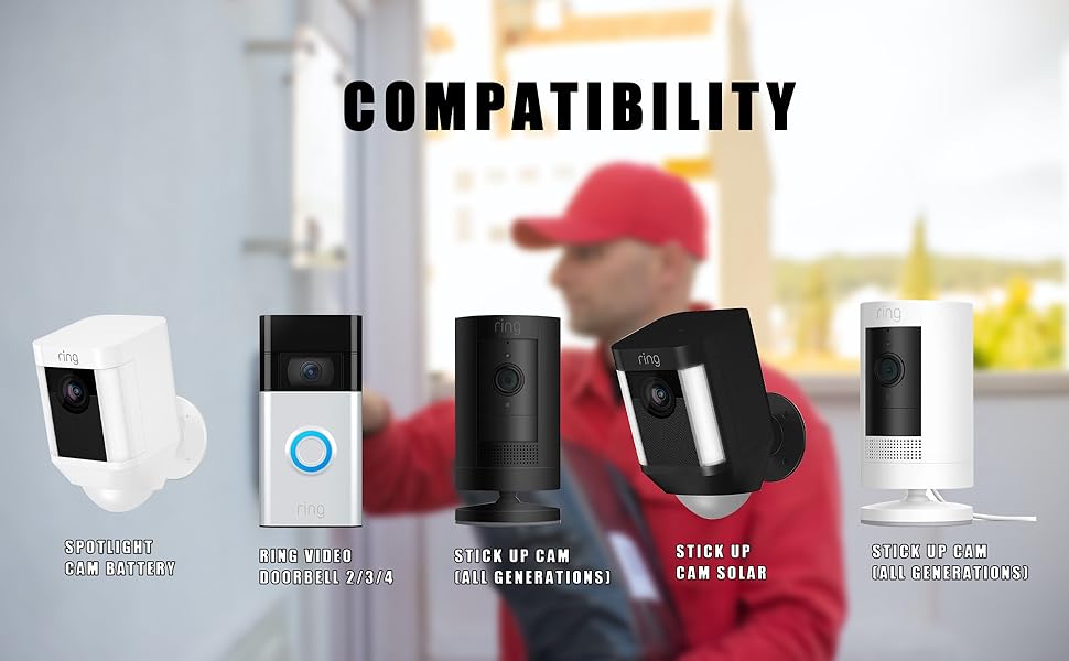 6040mAh Battery with Charger Station for Ring-Doorbell Camera 2/3/3 Plus/4, Spotlight and Cam, Lithium Li-ion Batteries 3.65V 6040mAh Battery with Charger Station for Ring-Doorbell Camera 2/3/3 Plus/4, Spotlight and Cam, Lithium Li-ion Batteries 3.65V