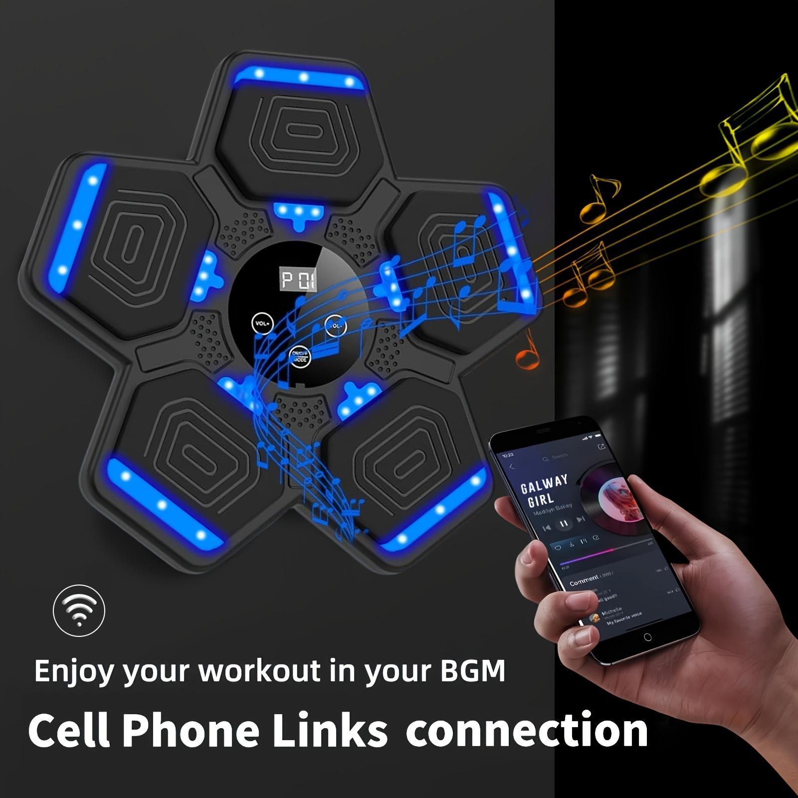 Smart Music Boxing Machine, Wall Mounted Boxing Training Equipment with Boxing Gloves, Punching Bag, Boxing Training Tool for Home Gym, Sports Toys for Men & Women