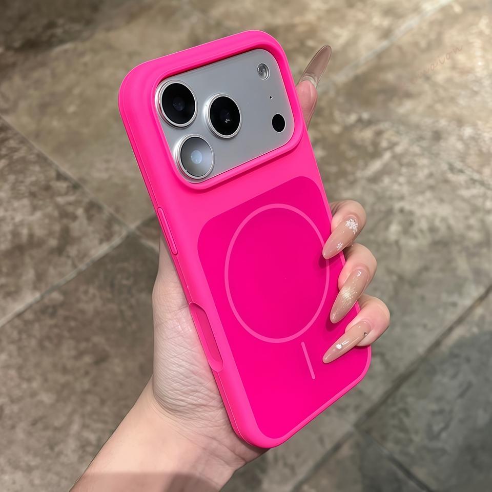 New Liquid Silicone Magnetic Phone Case For iPhone 17 Air 15 14 13 16 17 Pro Max Plus Magsafe Official Charging Protector Cover