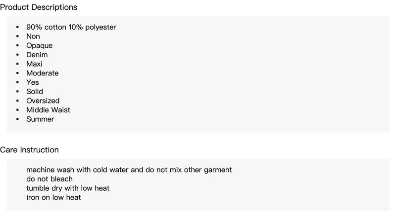 Cider [size 0-26] Denim Mid Waist Solid Pocket Maxi Skirt