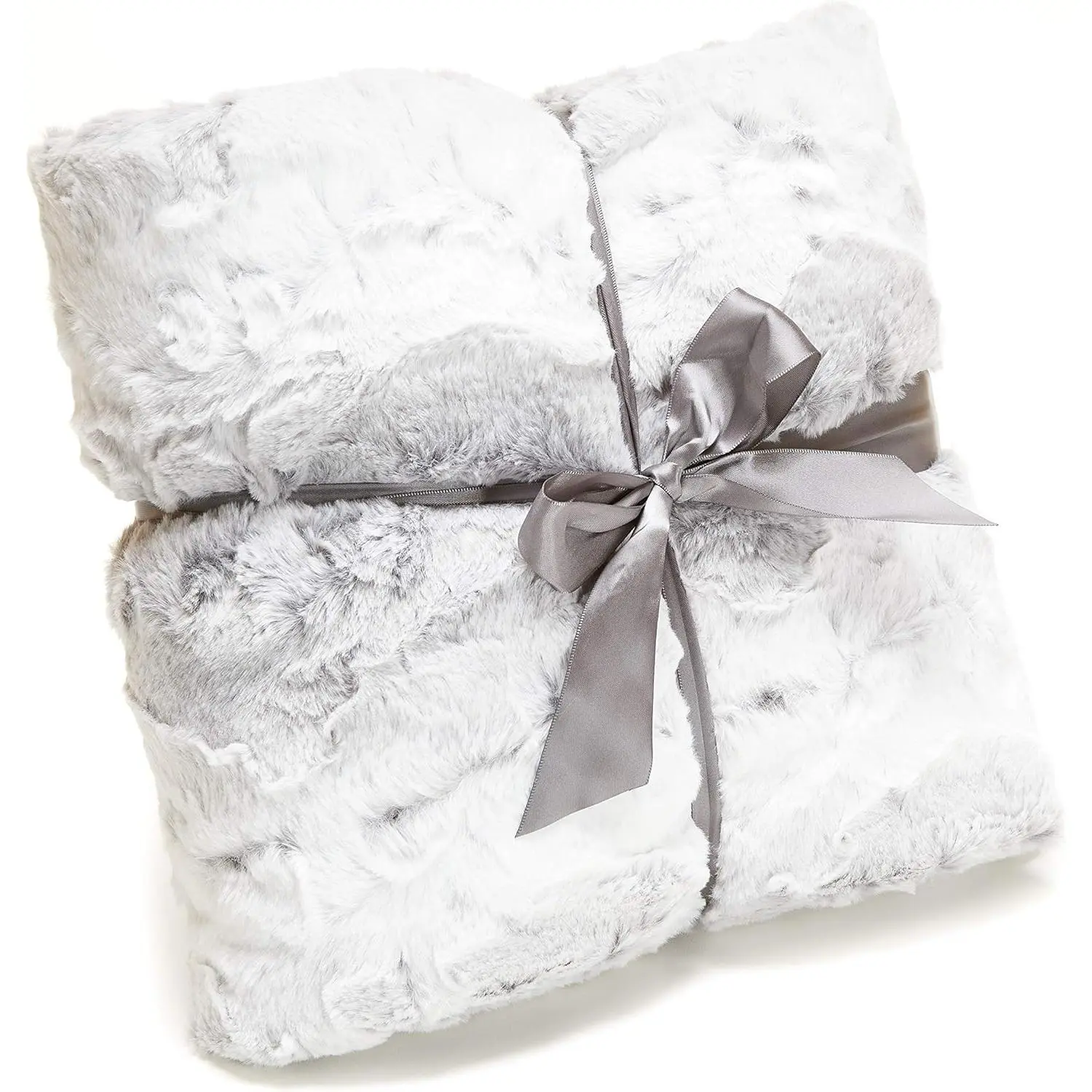Outrageously Soft Throw Blanket - Ultra Plush Minky Faux  Blanket -  60 x 80 Inches - Gray
