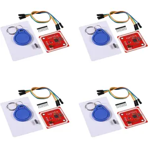 4 count PN532 NFC NXP RFID Module V3 Kit Near Field Communication Reader Module Kit I2C SPI HSU with S50 White Card Key Card for DIY  Phone Android Phone