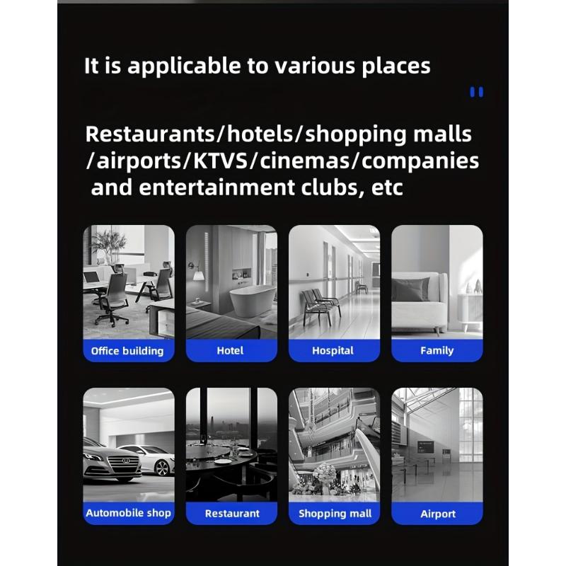 Fully automatic sensor hand dryer, commercial compact warm air hand dryer, American standard plug 110V, 1000W, suitable for home/business bathrooms/hotels/guesthouses/homestays