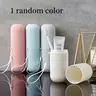 Portable Toothbrush Cup with Lid, Toothbrush & Toothpaste Organizer, Multifunctional Bathroom Storage Box for Home & Travel, Toothbrush And Toothpaste Holder