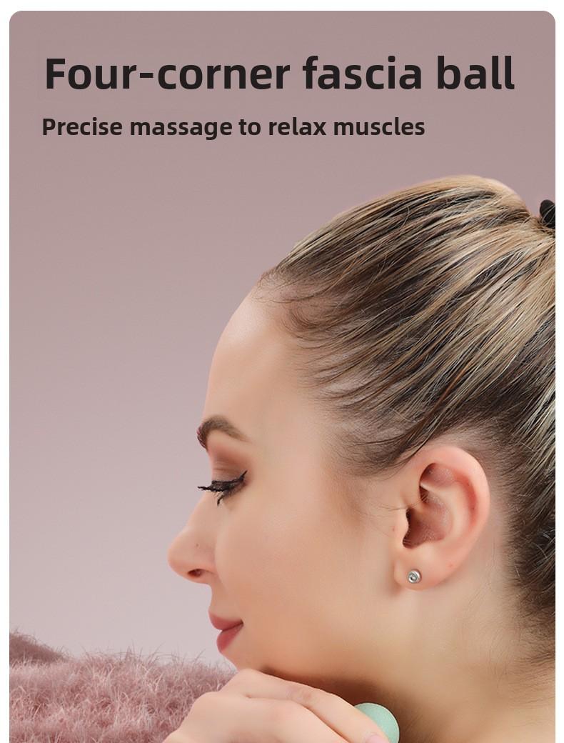 Customized fascia ball, peanut ball, silicone suction cup massage hedgehog ball, used for foot, back, and waist muscle relaxation and meridian massage