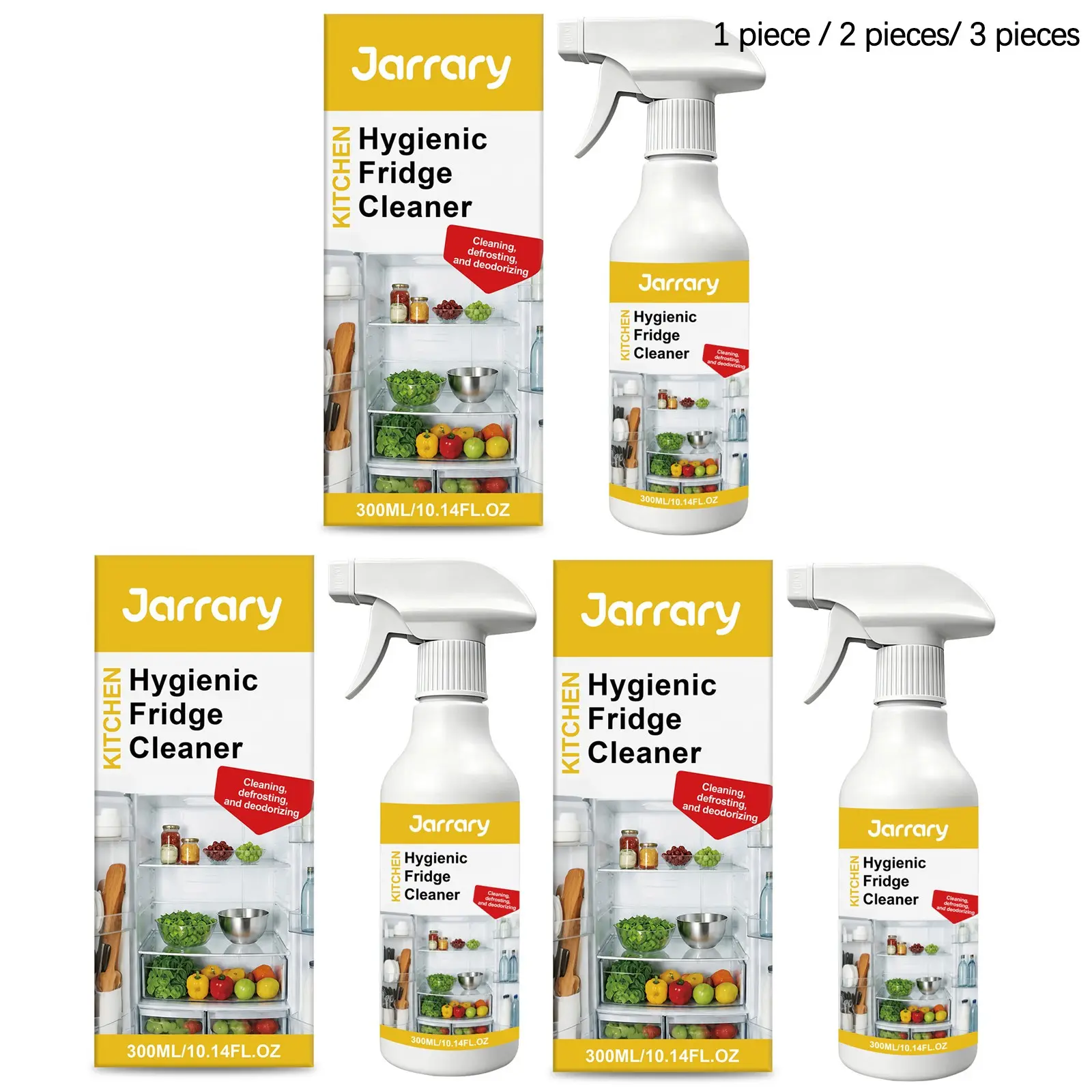 Refrigerator Cleaner (300ML/300ML*2/300ML*3), Odor Removal, Multi-Functional, Home Use, Degreaser, Maintenance Agent