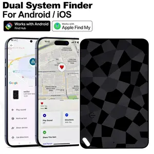 2026 Ultra Thin Grid Card Tracker | iOS and Android | Apple Find Me and Google Find Center | Suitable for keys, wallets, remote controls, glasses, pets