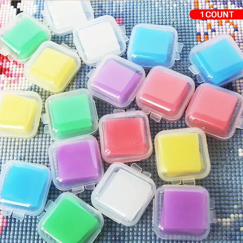 5D Diamond Arts Colorful Painting Mud Glue, 6 Counts/box DIY Diamond Embroidery Cross Stitch Mosaic Clay Tools Accessory, Diy Kit	Crafts	Handicraft, Diamond Arts Colorful Painting Tool