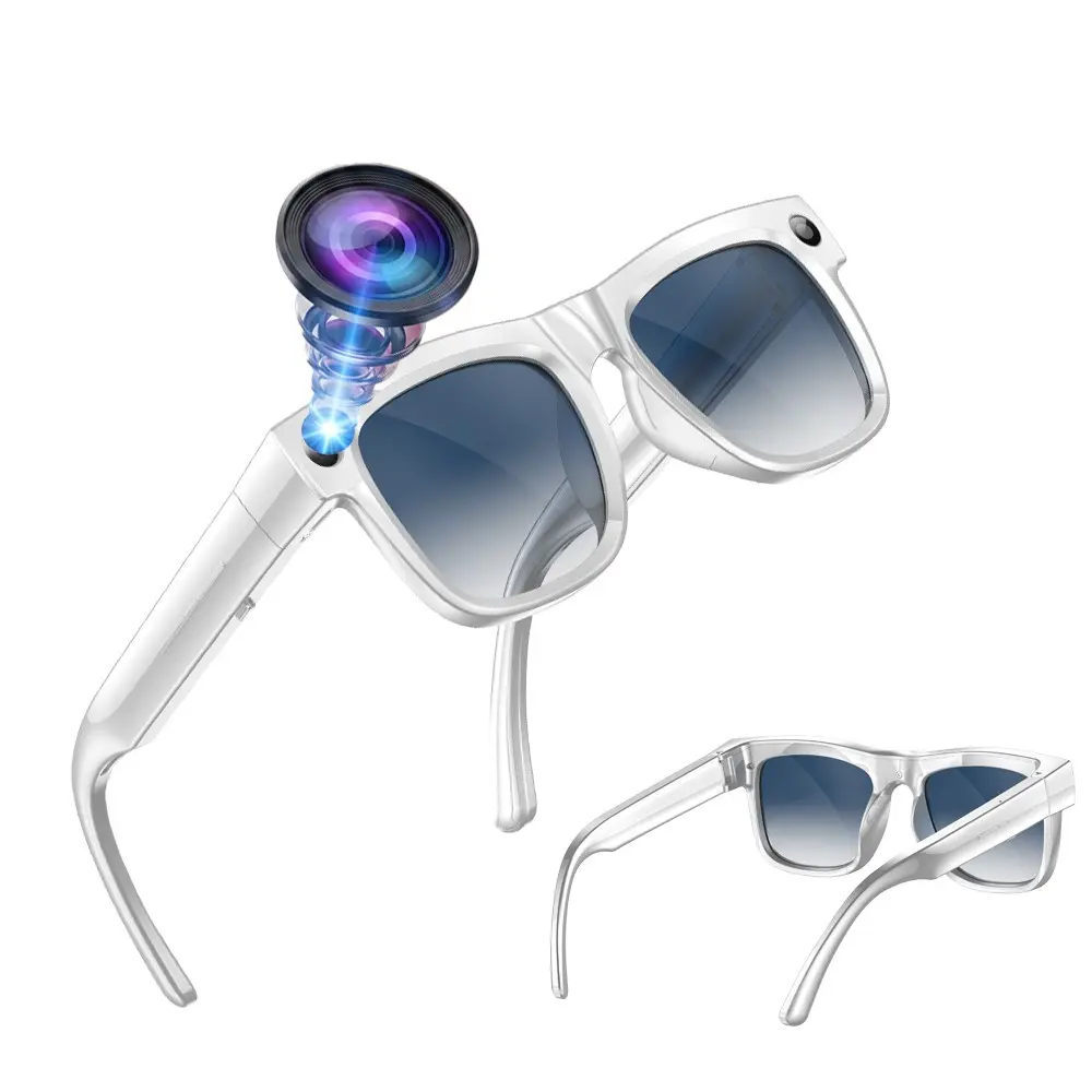 AI Smart Glasses with 4GB Storage, 8MP HD Camera, 30FPS Video Recording , 290Mah Battery,AI Real Time Translation ,Bluetooth Calling ,Build-in Mic & Speakers, HiFi Audio ,Music Control